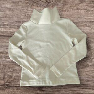 Dudley Stephens Park Slope Turtleneck Cream Terry Fleece XS NWT